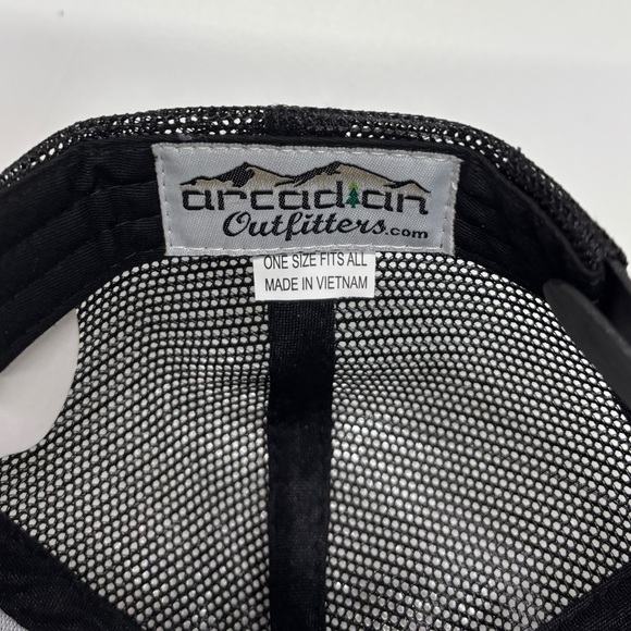 Arcadian Outfitters No Vacancy Oregon Hat Trucker Snapback Gray Black NWT - Picture 7 of 9